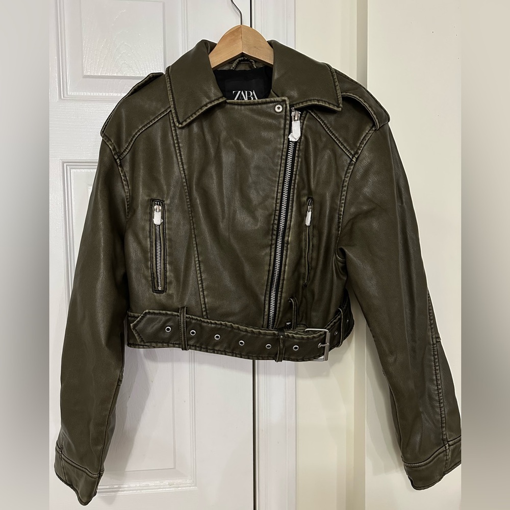 ZARA Faux Leather Jacket